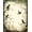 Green Brown, Pattern 1, variant on Design&I 4'x6' Washable Area Rug Moody Whimsical Bird Botanical Vintage Scroll Foliage Border for Dorm Room, Living Apartment, Flatweave Daily Traffic Ready