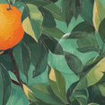 thumbnail image 4 of Yayeee Shower Curtain with Hooks 72"x72" Waterproof Fabric Bathroom Hanging Decor, Orange Tree Pattern, 4 of 5