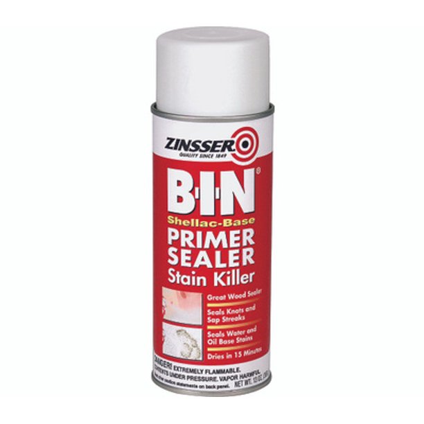 RustOleum 01008 BIN ShellacBased Primer Sealer Spray White 13 Ounce