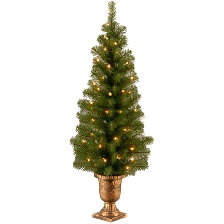 4ft National Christmas Tree Company Montclair Spruce Artificial Pencil Christmas Tree 50ct Clear