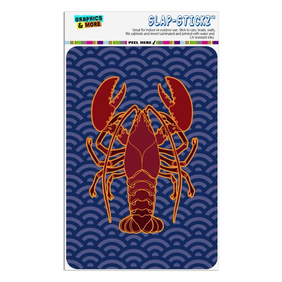 Atlantic Lobster on Blue Waves Home Business Office Sign