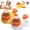 yellow+white, variant on Duck Cat Treat Dispenser, Duck Dog Treat Dispenser for Indoor Pets, Ducks Dog Feeder with Button, Ducks Treat Dispensers, Interactive Treat Dispensing for Medium and Small Cats,Dogs (White*1pcs)