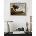 thumbnail image 6 of Drsoum Vintage Coastal Landscape Wall Art 11x14in Natural Framed Classic Retro Seaside Prints Rustic Farmhouse Decorations for Living Room Bedroom, 6 of 6