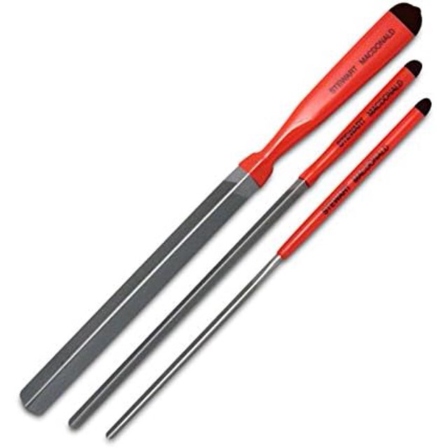 fret dressing files, set of 3 (1 each of small, medium and large