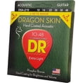 thumbnail image 2 of DR Strings Dragon Skin Clear Coated Phosphor Bronze Light Acoustic Guitar Strings (10-48) 2 Pack, 2 of 7