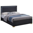 thumbnail image 2 of Pemberly Row Contemporary Wood Twin Bed with LED Lighting Black and Gold, 2 of 7