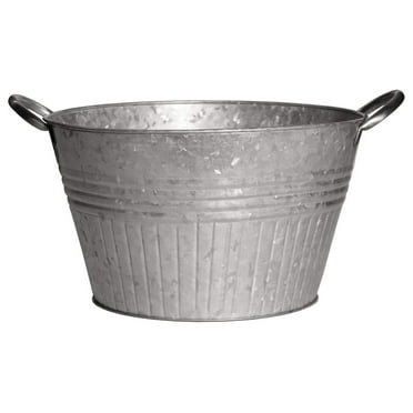 16" Round Tub w/handles - Galvanized