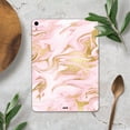 thumbnail image 4 of DesignSkinz Rose Pink Marble & Digital Gold Frosted Foil V11 Full-Body Skin Decal Wrap Cover for iPad Mini (A1432/A1454), 4 of 4