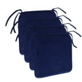 thumbnail image 3 of WEUVEB Dayesque Dark Office Chair Pads with Adjustable Ties, Set of 4 Comfortable Cushions for Home and Work Seating, 3 of 8