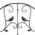 thumbnail image 6 of Zimtown 46.8" Arched Handrail Iron Garden Bridge, Heavy Duty Steel Courtyard Landscape Decor with Bird Pattern, Black, 6 of 11