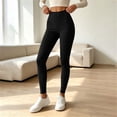 thumbnail image 2 of Xinsrenus Women's High Waist Solid Leggings Soft Stretch Tummy Control Yoga Pants Workout Everyday Outfits, 2 of 7