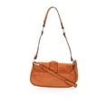 thumbnail image 2 of No Boundaries Women's Faux Suede Shoulder Bag, Cognac, 2 of 4