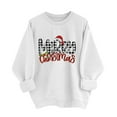 thumbnail image 4 of Merry Christmas Sweatshirts Womens Crewneck Christmas Printed Shirts Loose Long Sleeve Blouses Casual Xmas Sweatshirt Holiday Party Pullover Sweater Tops S, 4 of 8