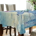 thumbnail image 3 of Qxltty Skull Shark Square Tablecloth 54×54in Thick Wrinkle Resistant Heat Proof Durable Table Cover for Dining Table, 3 of 9