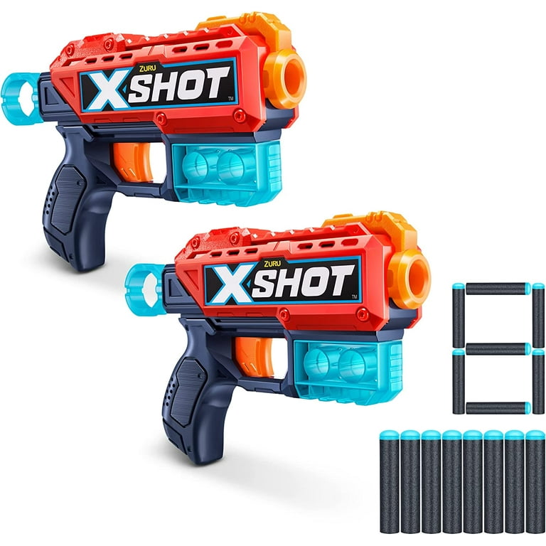 B.D SHOT(2本セット) X-Shot Double Kickback Blaster Combo Pack with 6 Targets and 8