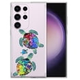 thumbnail image 1 of WIRESTER Transparent Soft Gel TPU Clear Case Slim Protective Cover for Samsung Galaxy S23 Ultra 6.8" 2023 (NOT FIT Galaxy S23 6.1" 2023 / S23+ / S23 Plus 6.6" 2023), Clear Sea Turtles Family, 1 of 3