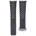 thumbnail image 2 of LEATHER WATCH BAND STRAP 19MM FOR TAG HEUER CARRERA WAR201A + CLASP BLACK BLUE, 2 of 2