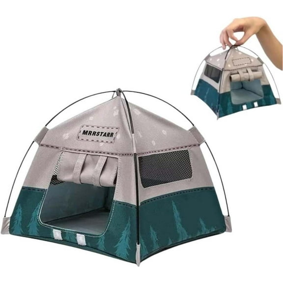 Becikitc Dollhouse Camping Tent Model Miniature Scene Accessory, 7 Inch 1:12 Scale