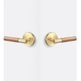 thumbnail image 3 of Sure-Loc AP102-RD SB GRIP-WN Aspra Round Privacy Door Lever Set - Satin Brass / Walnut, 3 of 6