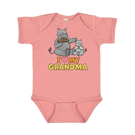 

Inktastic I Love My Grandma Hippos Gift Baby Boy or Baby Girl Bodysuit
