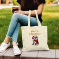 thumbnail image 3 of Merry Christmas Siberian Husky Enjoys Woofmas Winter Xmas Holiday Canvas Tote Bag Husky Dog Lover Gifts Reusable Shopping Grocery Bag - 02022, 3 of 5