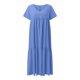 thumbnail image 5 of Vestido largo asimétrico informal con cuello en V para mujer - Bajo acampanado - Color liso - Poliéster - Versátil para cualquier ocasión - Tallas S-XXXXXL, 5 of 5
