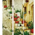 thumbnail image 3 of Foldable 3 Panel Canvas Screen with Spanish Tidings Print, Multicolor - Saltoro Sherpi, 3 of 5