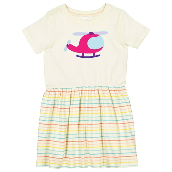 Inktastic Helicopter Pink Girls Girls Toddler Dress