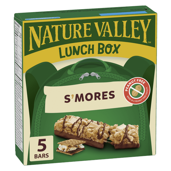Val Nature Boîte à Lunch, S'mores Choco-Guimauve et Graham, Collation pour Enfants, 5 Barres 130 g