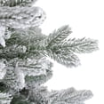 thumbnail image 2 of Northlight Real Touch™️ Medium Saratoga Spruce Flocked Artificial Christmas Tree - Unlit - 7.5', 2 of 8