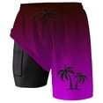 thumbnail image 4 of Kcolen Swim Trunks Men Gradient Beach Shorts Light Swimwear Soft Compression Liner Summer Beach Swimwear, 4 of 4