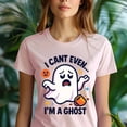 thumbnail image 5 of I Can’t Even I’m A Ghost Graphic Tee Funny Cartoon Shirt, Black, Size S, 5 of 6