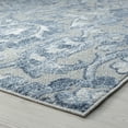 thumbnail image 5 of Transitional 9x12 Area Rug (8'10'' x 12'2'') Floral Blue, Gray Living Room Easy to Clean, 5 of 10