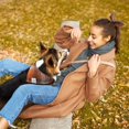 thumbnail image 2 of Juego de pañuelos para perros E-Clover Fall Plaid Triangle para perros medianos, 2 of 9