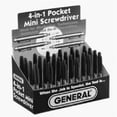 thumbnail image 3 of General 744DB Mini Pocket Screwdriver, #0, #1 Tip, Cross/Slotted Tip, 3 of 5