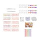 thumbnail image 4 of Kits de bricolaje para niños, juego de manualidades y manualidades, pequeño juguete de tarjeta adhesiva, lindo kit decorativo de tarjeta adhesiva Fiesta del té 267 piezas, 4 of 9