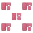 thumbnail image 2 of Ruiboury 3piece Non-Slip Bathroom Mat Set Easy To Clean Comfortable And Eco-friendly Non-Slip Chenille Bath Rug Polyester PJ210611-B004 5Set, 2 of 6
