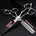 thumbnail image 2 of Juego de tijeras profesionales de 15 cm para cortar el cabello, tijeras de barbero japonesas de acero inoxidable con mango ergonómico., 2 of 5
