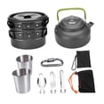thumbnail image 3 of Almencla Camping Cookware Kit Camping Cooking Set for Outdoor Cooking Hiking Barbecue, 3 of 8