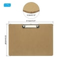 thumbnail image 2 of Uxcell 8.9 x 12.4" Horizontal Clipboard, 3 Pcs Landscape Layout Hardboard,Brown, 2 of 6