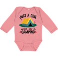 thumbnail image 3 of Inktastic Just a Girl Who Loves Camping Girls Long Sleeve Baby Bodysuit, 3 of 5