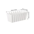 thumbnail image 3 of Fufafayo Plastic Flower Pots And Simulated Fence, Decorative Flower Troughs And Baskets, Mini Garden Planter Set For Indoor Outdoor Decor, Balcony Terrace Living Room Patio, 3 of 6