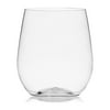 Host & Porter Stemless Plastic Wine Glasses, 15oz, 12 Count