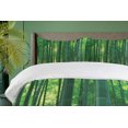 thumbnail image 4 of Ambesonne Asian Themed Duvet Cover Sets, Green Wild Exotics, 2-Queen, Green, 4 of 7