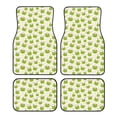 thumbnail image 1 of Honeii Green Frog Print Car Foot Mat Four-Piece Set - Front & Rear Universal Car Floor Mats for SUVs, Trucks, Sedans, 1 of 7