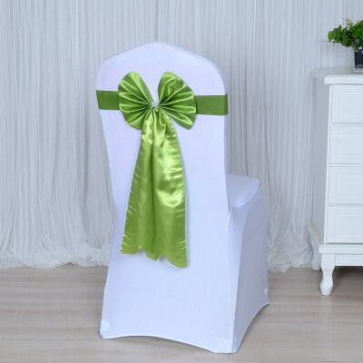 

UMMH Colours Chair Sash Long Tail Butterfly Bow Tie Ready Made Sash Spandex Ribbon Wedding Chair Knots Decoration Wholesale