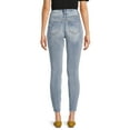 thumbnail image 2 of Time and Tru Women's High Rise Skinny Jeans, Available in 27", 29" Inseams, Sizes 2-20, 2 of 5