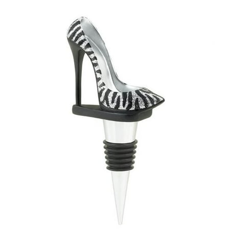 Zebra Wine Bottle - Zingz & Thingz Zebra High Heel Wine Bottle Stopper