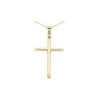 Primal Gold 14K Yellow Gold 3-D Hollow Cross Necklace