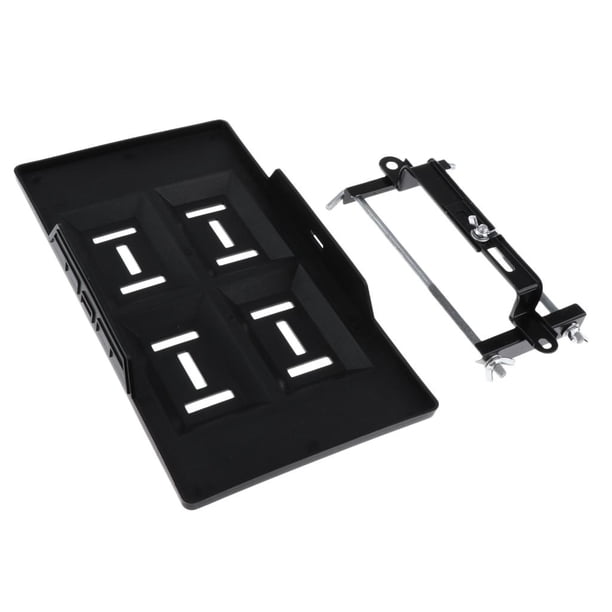 Bandejas de Batería Y Soporte de Abrazadera para Camionetas Universales para Camionetas Y Remolques para Vehículos Recreativos Y Remolques - Bandeja 34cm Bandeja 34cm Abrazadera 23cm Macarena Bandeja universal Abrazadera Abrazadera